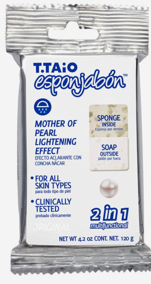 SOAP INFUSED SPONGE WITH MOTHER-OF-PEARL LIGHTENING EFFECT/ ESPONJABON CONCHA DE NÁCAR VON EFECTO ACLARANTE  Skin Repair Cleansing Facial Wash Skincare Daily Exfoliate Glycerin Comfort Cleanser Facial Cleansing