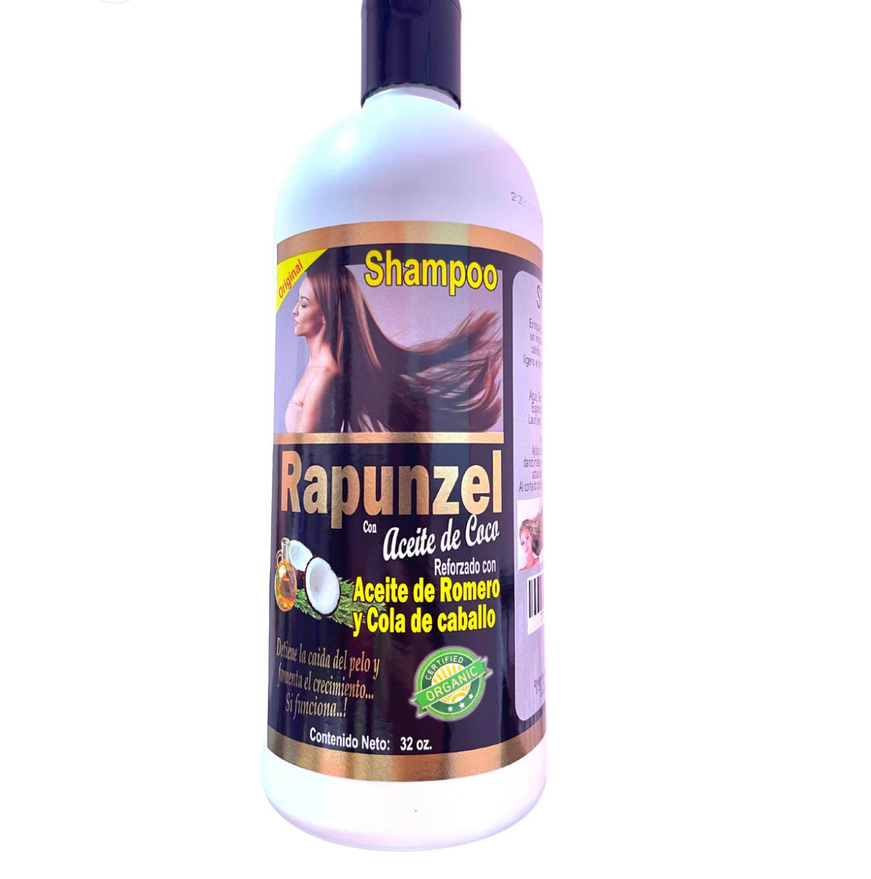 RAPUNZEL SHAMPOO AND STYLING CREAM WITH COCONUT, ROSEMARY AND HORSETAIL, SET OF 2 PRODUCTS, CHAMPU Y CREMA PARA PEINAR RAPUNZEL CON COCO, ROMERO Y COLA DE CABALLO, SET DE 2 PRODUCTOS