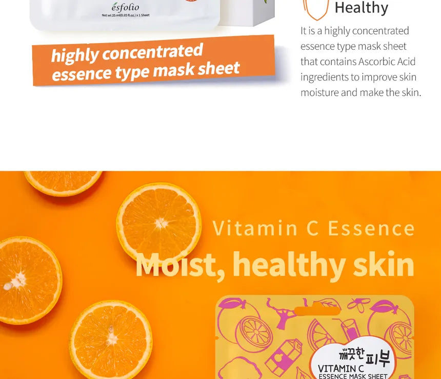 esfolio - Vitamin C Essence Mask Sheet