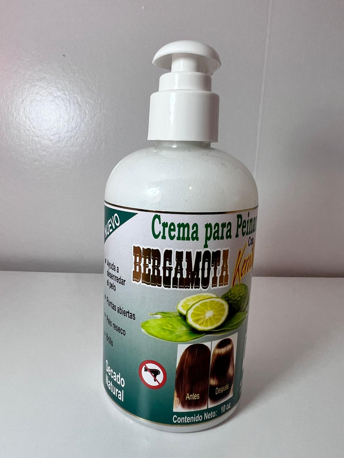 Bergamot Hair Care Set with Keratin, Rosemary Oil, and Collagen, Minoxidil-Free, SET DE BERGAMOTA CON KERATINA, ACEITE DE ROMERO Y COLAGENO LIBRE DE MINOXIDIL