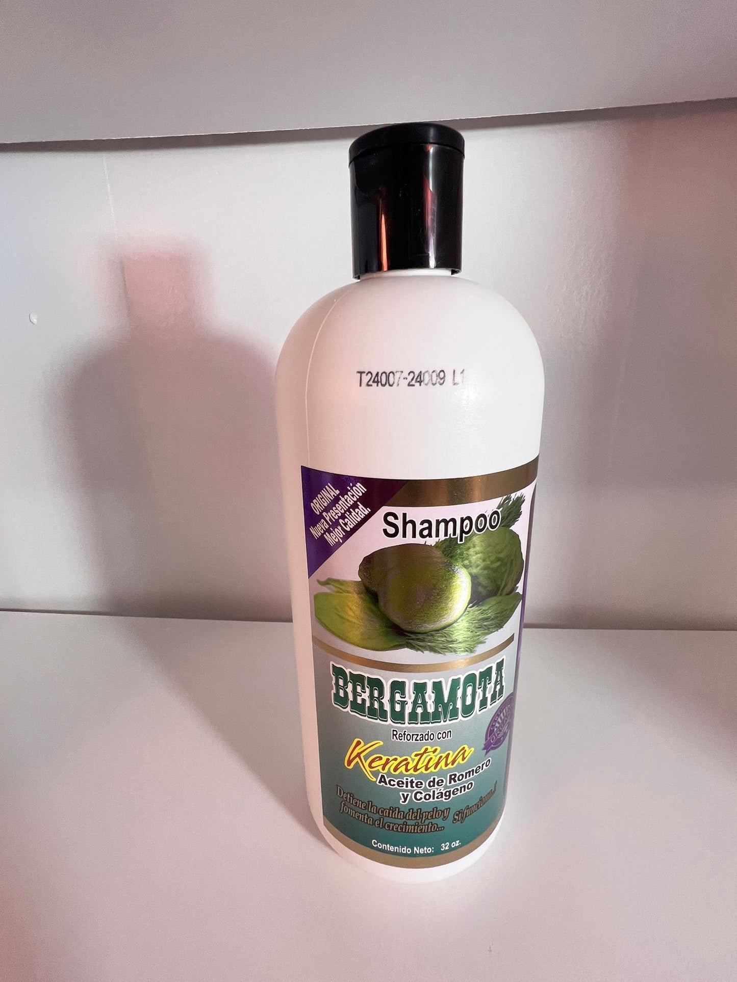 Bergamot Hair Care Set with Keratin, Rosemary Oil, and Collagen, Minoxidil-Free, SET DE BERGAMOTA CON KERATINA, ACEITE DE ROMERO Y COLAGENO LIBRE DE MINOXIDIL