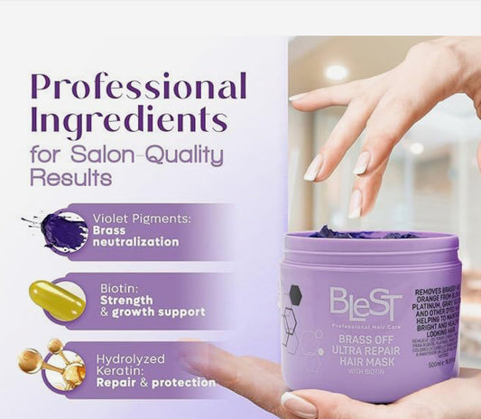 BLEST- BRASS OFF ULTRA REPAIR- HAIR MASK