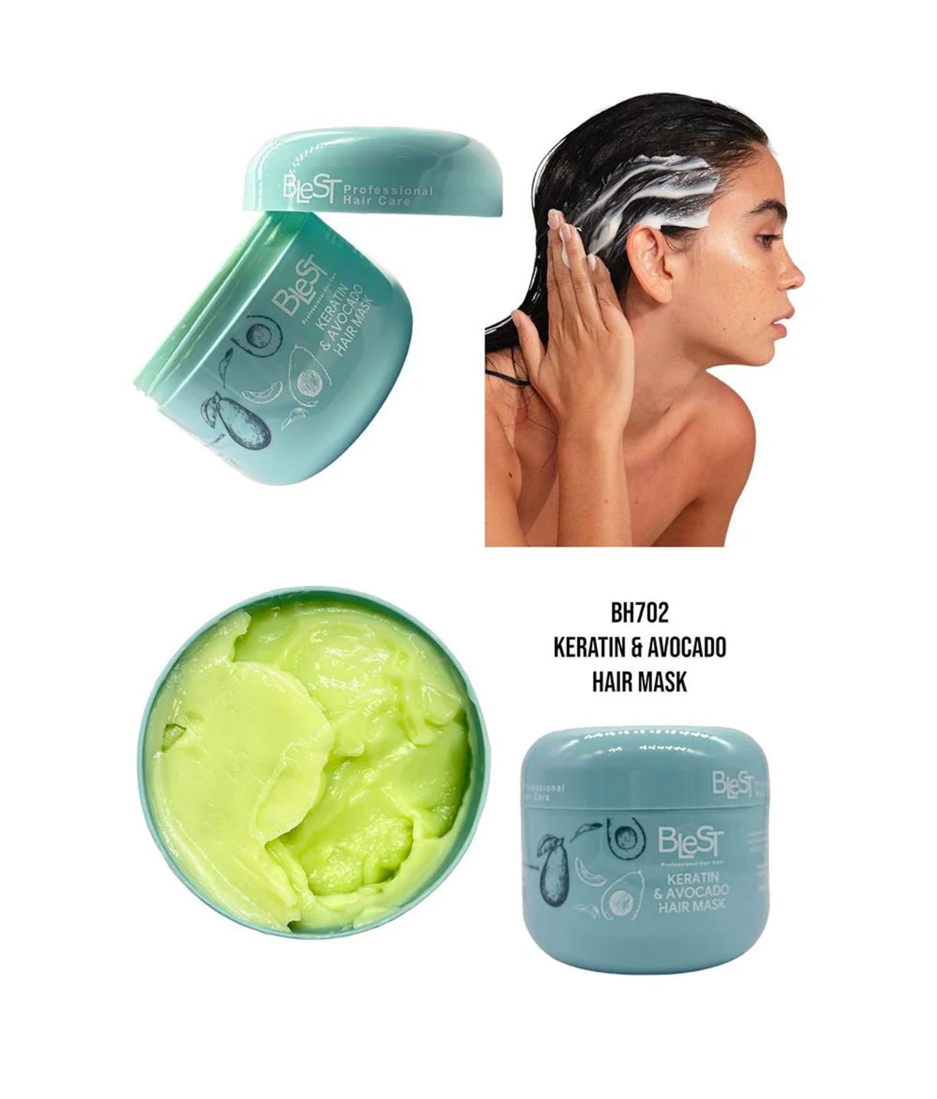 Blest Professional Hair Care - Keratin & Avocado Hair Mask