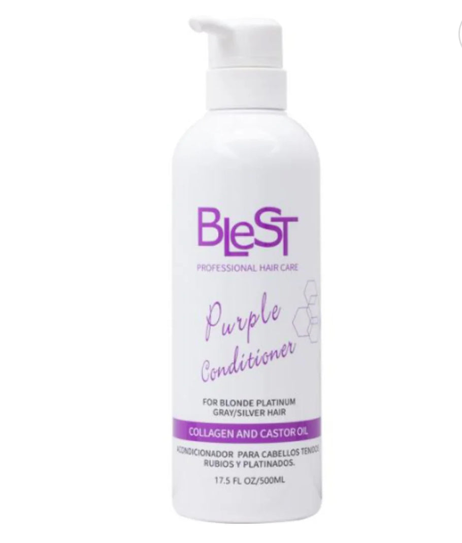 Blest Professional Hair Care - Purple Collagen And Castor Oil Conditioner