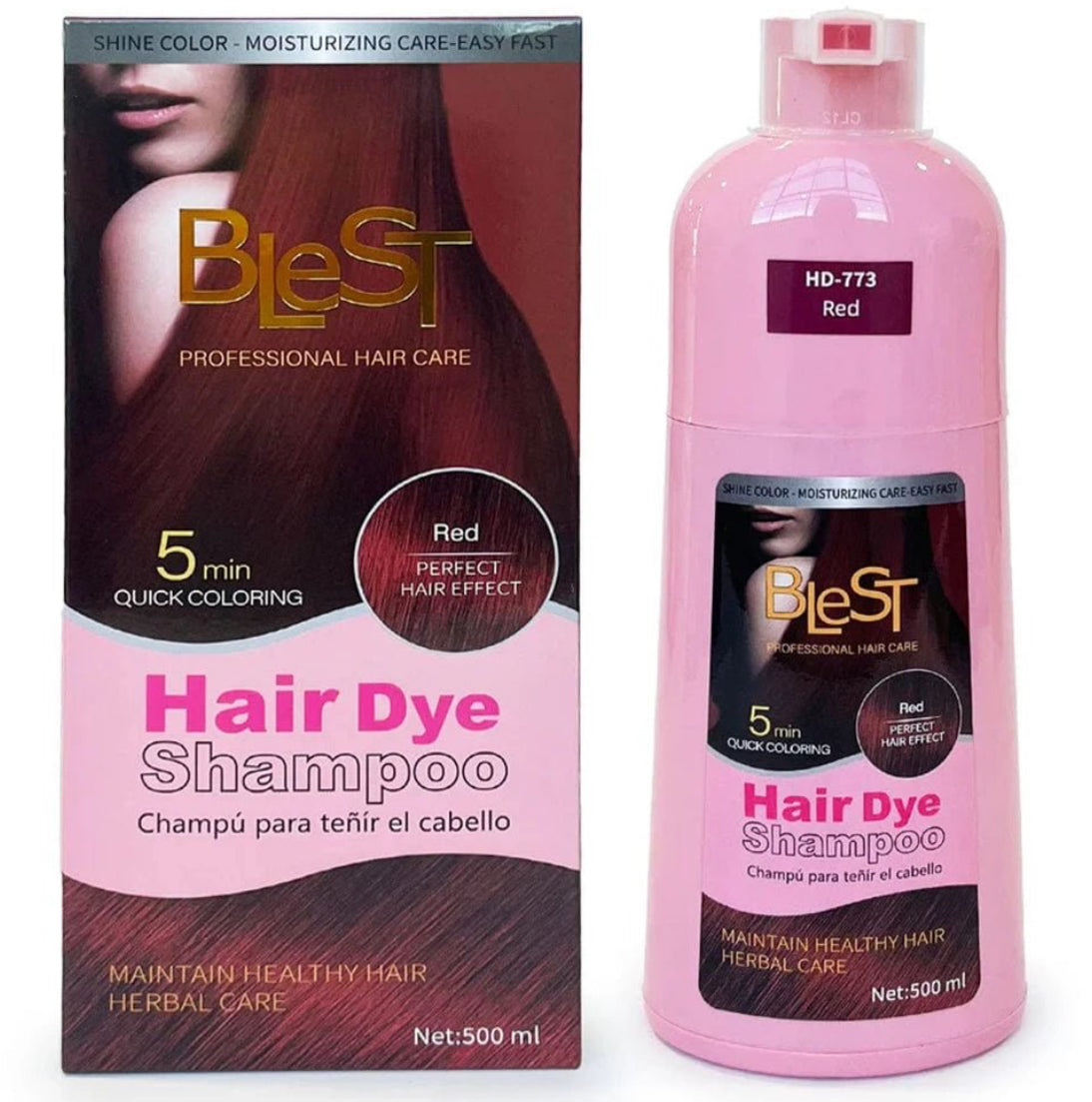 Blest Professional Hair Care - Red Hair Dye Shampoo