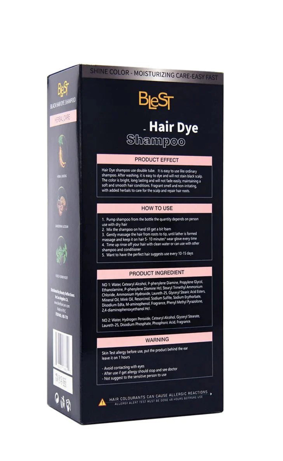 Blest Professional Hair Care - Red Hair Dye Shampoo